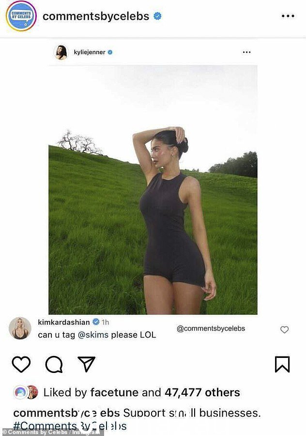 下他们的鼻子:当他们在网上来回交流时,Kim 和 Kylie 在不知不觉中被流行的照片编辑应用程序 Facetune