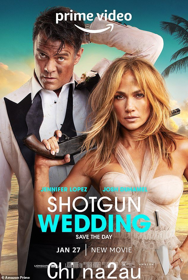 即将推出:Jennifer 与 Josh Duhamel 和金球奖得主 Jennifer Coolidge 一起出演猎枪婚礼。它将于 1 月 27 日开始在 Amazon Prime 上播放