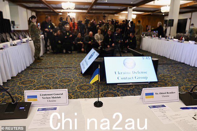 我的成员2023 年 1 月 20 日,德国国防部长鲍里斯·皮斯托瑞斯 (Boris Pistorius) 和美国国防部长劳埃德·奥斯汀 (Lloyd Austin) 在德国拉姆施泰因-米森巴赫 (Ramstein-Miesenbach) 附近的拉姆施泰因空军基地举行会议,讨论如何帮助乌克兰自卫img-share