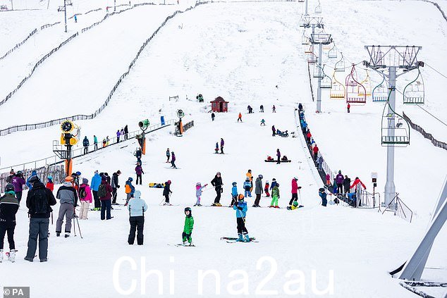 Lecht 滑雪中心(照片摄于 12 月 30 日)因今年冬天多雪而广受欢迎,但昨晚也被迫关闭