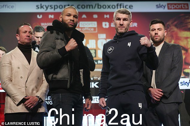 Eubank Jr(左)和 Smith 在星期四的 p 上展开了一场丑陋的争论ress conference
