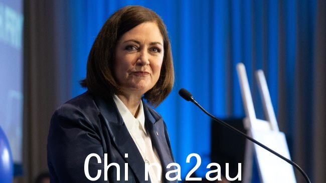 维多利亚州参议员和影子通讯部长莎拉亨德森说,安东尼艾博年正在“推动声音偏离轨道。”图片:NCA NewsWire / Brendan Beckett