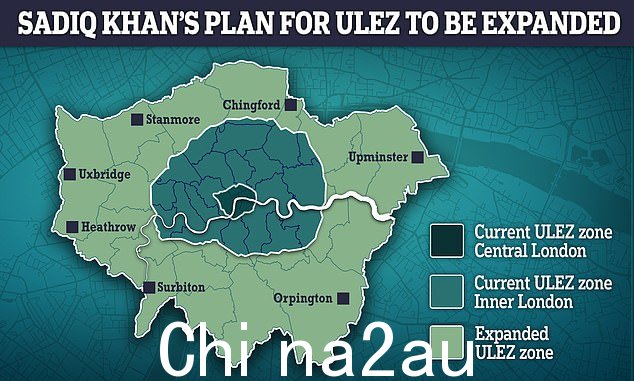 Sadiq Khan 正在推进延长 Ulez 的计划,尽管保守党议员强烈反对。从 29 年 8 月 29 日起,边界将环绕伦敦所有 33 个行政区