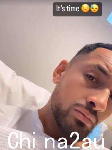 Kyrgios 周一与他的 330 万 Instagram 粉丝分享了一项重要的健康更新。图片:Instagram。