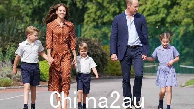 皇家专家Katie Nicholl说王子威尔士王妃抚养孩子的方式与威廉和哈里的抚养方式大不相同。图片:Getty Images。