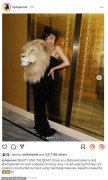 凯莉·詹娜 (Kylie Jenner) 因在巴黎时装周穿着假狮头裙获得善待动物组织 (PETA) 的认可