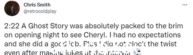 好评如潮:Cheryl 的演艺之路似乎得到了回报,从观众对她首演的早期评论来看