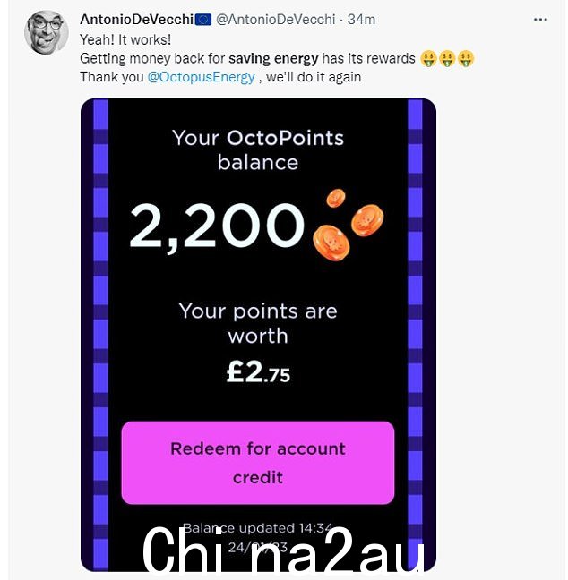 Antonio De Vecchi 对他的储蓄感到高兴,并在网上赞扬itiative