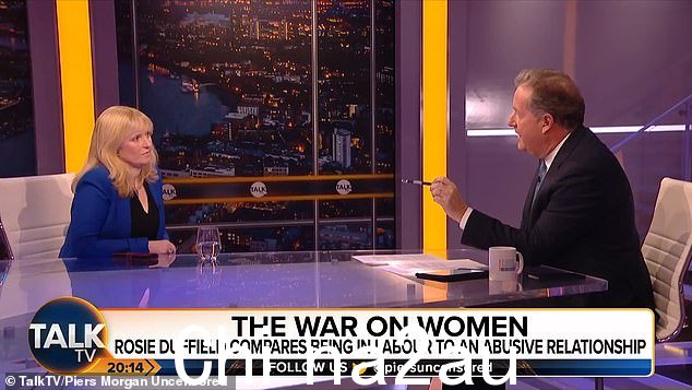 杜菲尔德女士周三晚上在 TalkTV 的 Piers Morgan Uncensored 上谈到了这个问题