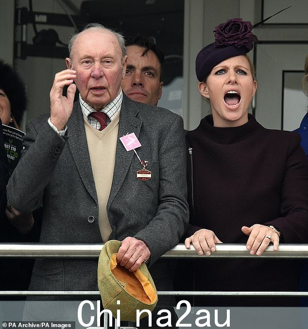 三届全国大奖得主 Trevor Hemmings 和 Zara Tindall 参加 2016 年切尔滕纳姆音乐节