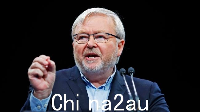 直言不讳的前总理陆克文在指责美国后,已经在华盛顿贸易圈掀起了波澜在电视新闻采访中将其盟友“扔到公共汽车下”。图片:Sam Ruttyn