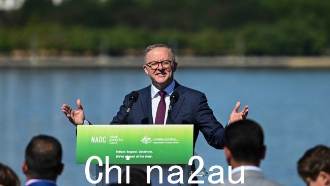 总理 Anthony Albanese 呼吁澳大利亚人支持和解土着人口并投票赞成议会之声。图片来源:Martin Ollman/Getty Images