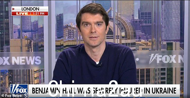本杰明·霍尔,40 岁,自 3 月受伤以来,周四首次出现在电视直播中