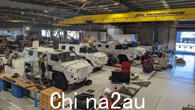 Albanese 先生将参观本迪戈国防制造工厂，在那里他将检查 Bushmaster 车辆。图片：Thales Australia on Twitter