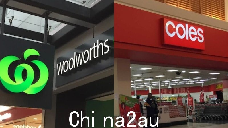 Woolworths and Coles logo