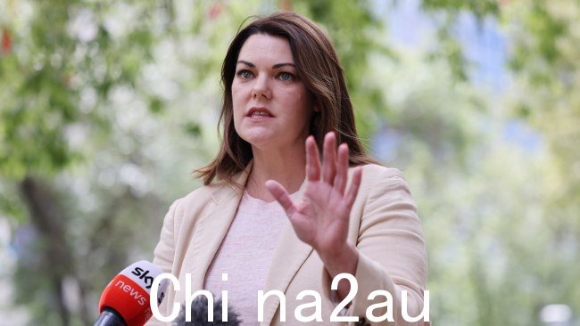 Sarah Hanson-Young 回避了 spe在集会反对议会之声后，她就 Lidia Thorpe 作为该党原住民发言人的未来进行了规划。图片：David Mariuz