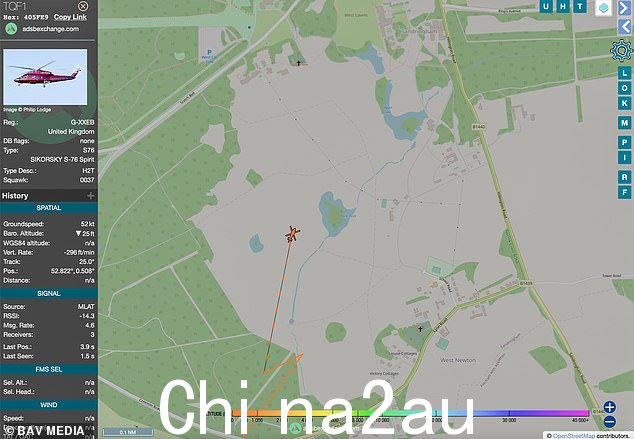 据估计,他 224 英里的总回程将使用数百加仑的航空燃料