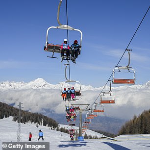 Aosta Valley resort of Pila(如图)拥有优美的马特宏峰景观和中级滑雪道