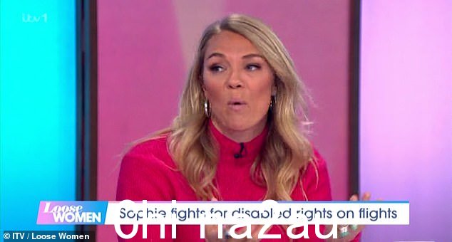'Not valued':Loose Women 的 Sophie Morgan 周三猛烈抨击英国航空公司的 Loose Women,因为她声称在她价值 8000 英镑的椅子在运输过程中被打破后,该航空公司“故意忽视”轮椅使用者