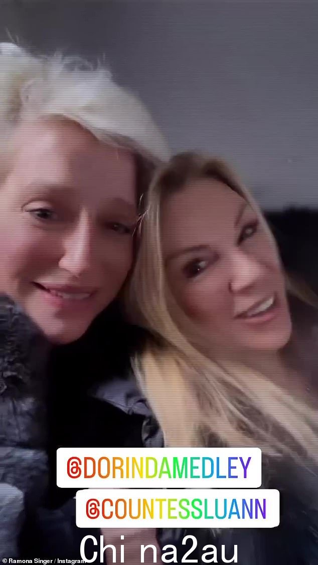 重逢!Ramona Singer 发布了她周三与 Dorinda 和 Luann de Lesseps 共进午餐的视频