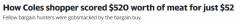 节省超过 400 美元！澳洲女子52元在Coles买520元肉，网友傻眼了（图）