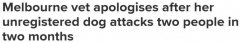 家里的恶犬先后咬伤两人，伤势严重送医院！墨尔本兽医被罚款2500澳元并道歉（图）