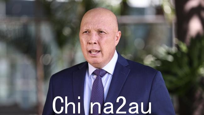 Peter Dutton 抨击总理 Anthony Albanese 改变了声音将议会纳入“政治战略”。图片：Tara Croser