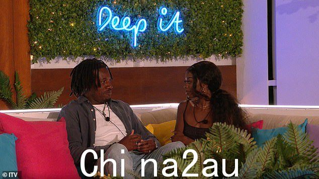 紧张局势:爱岛情侣 Shaq Muhammad 和 Tanya 初露端倪的恋情似乎在周四 Tanya 赢得接吻挑战后触礁