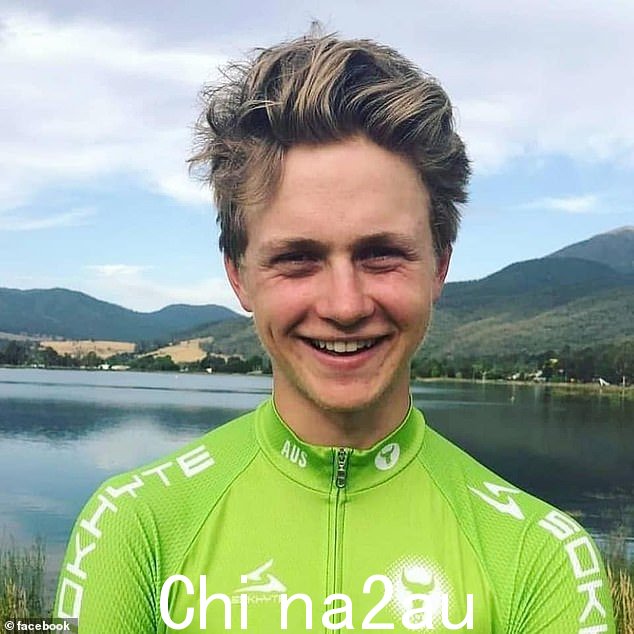 年轻的自行车手 Angus Collins(上图)周四在西墨尔本骑自行车时遇难