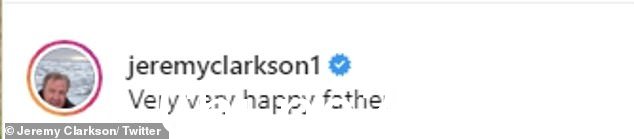 高兴:Jeremy 分享了他对这个消息的喜悦,转发了艾米丽的照片和文字:“非常非常开心的父亲”