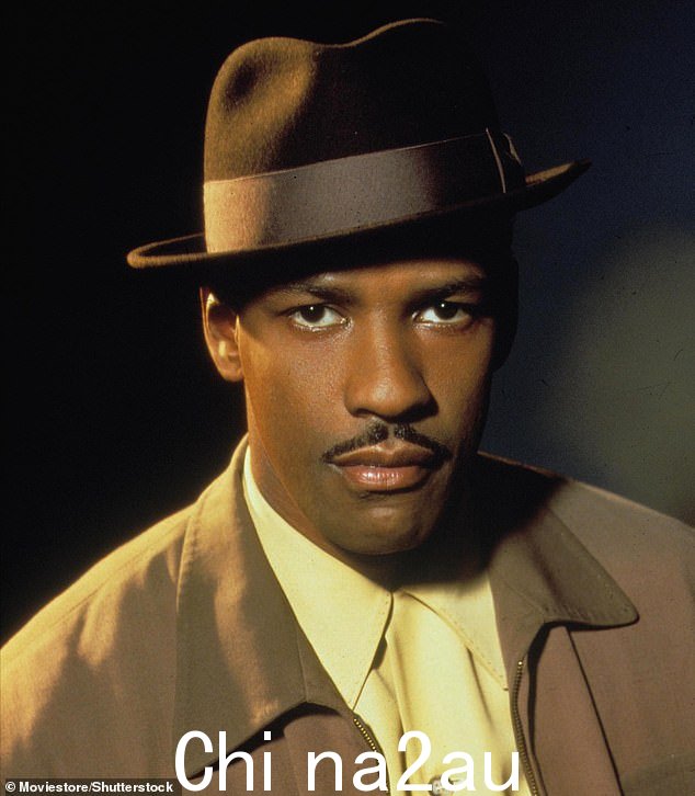 Neo-noir thriller: Denzel is shown in a still from the 1995 neo-noir thriller Devil In A Blue Dress