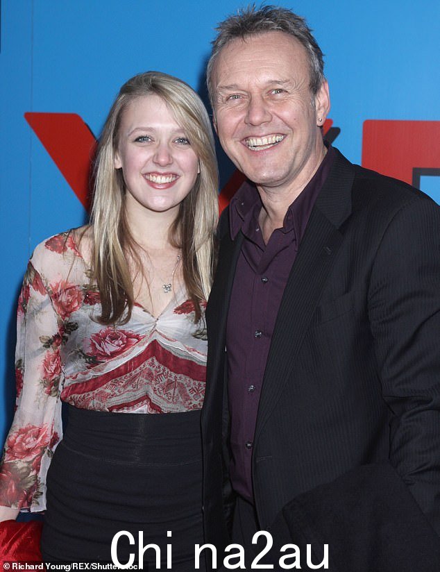 Emily Head 2008 年与父亲 Anthony 合影。她是吸血鬼猎人巴菲演员的大女儿