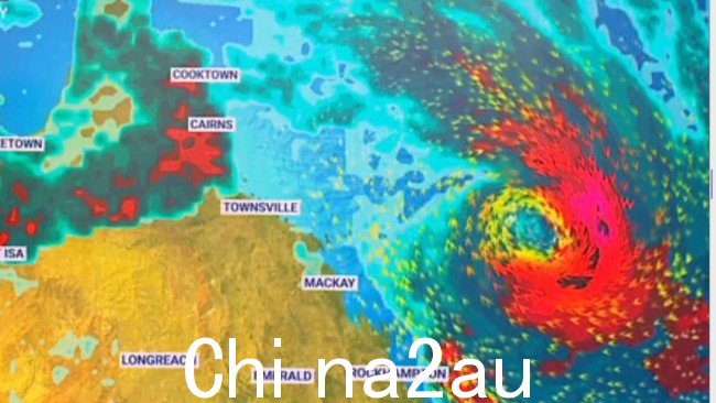 飓风弗雷迪是expe计划在未来几天内在昆士兰海岸附近开发。图片:Sky News Australia