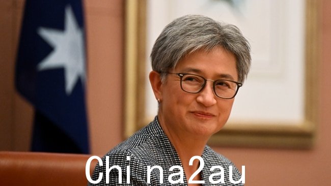 Penny Wong 面临着议会的原住民之声是否也将建议国家内阁。图片：Lukas Coch - Pool/Getty Images