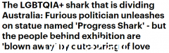 悉尼博物馆将展出一条巨大的彩虹鲨，被澳大利亚政要严厉批评：垃圾！ （图片）