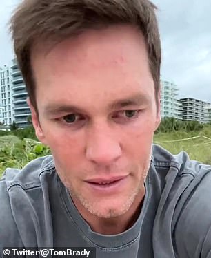 据报道,Brady 在星期三早上发布前几天在海滩上拍摄了他的剪辑