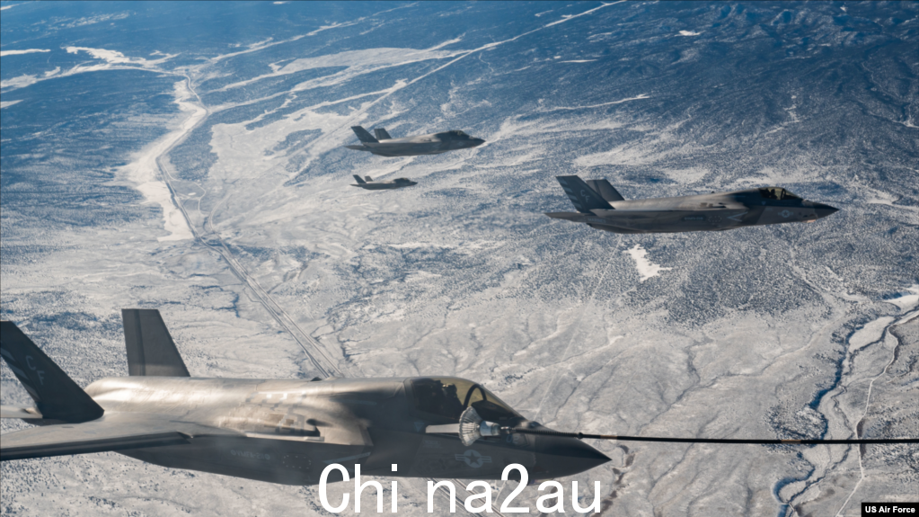 美国、英国和澳大利亚2023年2月8日，联合空战演习在美国西部内华达州内利斯空军基地举行。（美国空军摄）