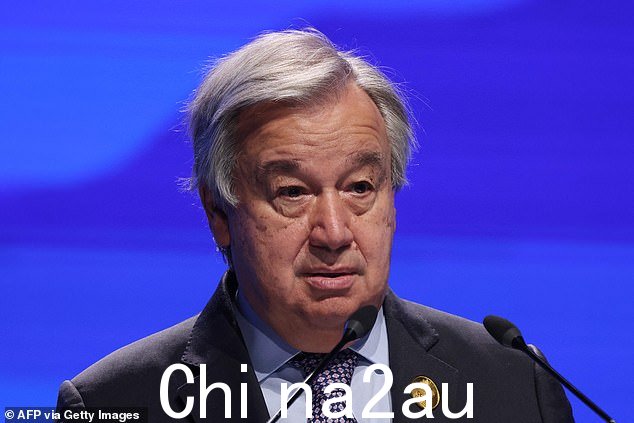 美国联合国秘书长安东尼奥·古特雷斯(资料照片)。古特雷斯周四推动从土耳其向叙利亚西北部提供更多人道主义援助,并表示如果联合国在本周致命地震袭击该地区后可以使用多个过境点提供帮助,他将“非常高兴”。 blkBorder img-share