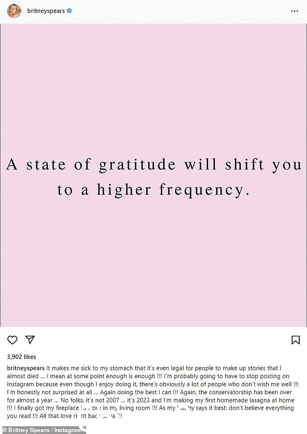 说出来:哎呀!...我又做了一次,并在 Instagram 上发表声明否认最近的报道