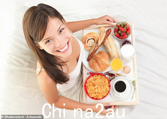 在为期一周的研究中,参与者被要求在其中四天的早餐中吃两个华夫饼,并两次外卖(图片)