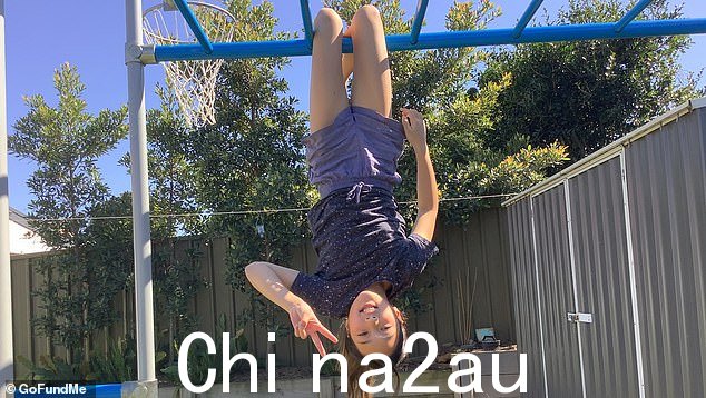 Cailey Wu 在被诊断出患有尤文肉瘤之前的照片