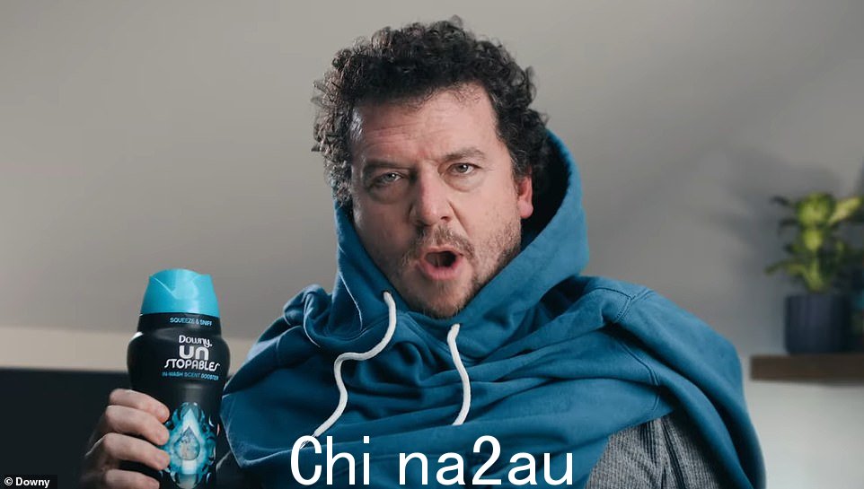 'Downy McBride':Danny McBride 出现在 Downy Unstopables 的超级碗广告中