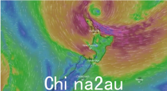 三大气旋环绕澳洲逼近新西兰 奥克兰狂风暴雨5.8万用户停电500多个航班取消（图）