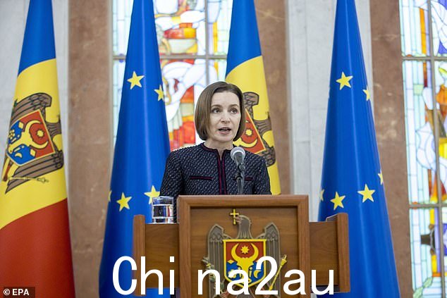 摩尔多瓦总统马亚桑杜周一表示,俄罗斯的阴谋将涉及伪装成反政府抗议者的破坏者