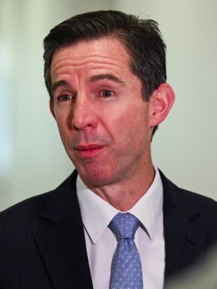 Simon Birmingham 呼吁总理解雇琼斯先生。图片:NCA NewsWire / Martin Ollman
