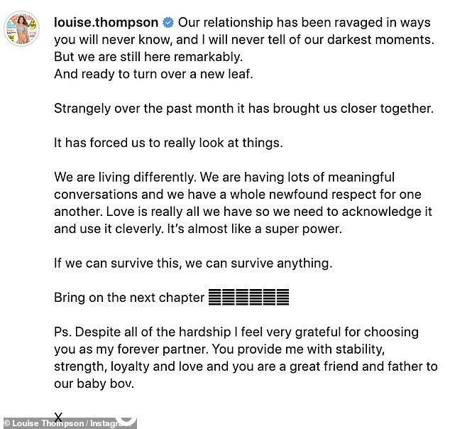 Candid:这位 32 岁的前切尔西制造明星周二在 Instagram 上与她的另一半在情人节分享了衷心的信息