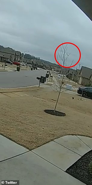 附近一户人家的一段视频捕捉到了直升机坠毁的那一刻