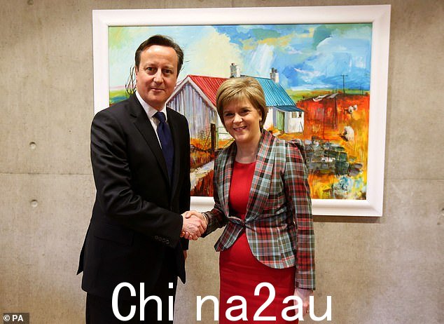 Tartan terror: At Holyrood with David Cameron in January