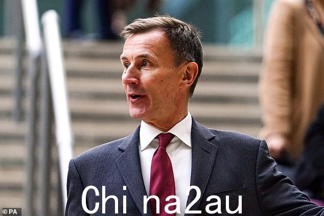 2 月 2 日拍摄的财政大臣将“几乎可以肯定”将 2,500 英镑的能源价格保证延长至夏季,据一家主要智库称” class=