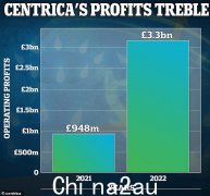 英国天然气所有者的利润从前一年的 3.92 亿英镑飙升至 28 亿英镑